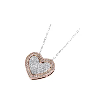 Swarovski Cupid Necklaces Women's Rose Gold