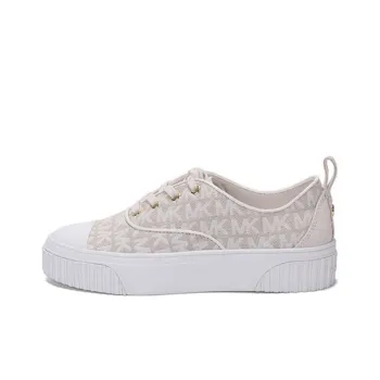 MICHAEL KORS Ollie Low Top Stylish Skateboarding Shoes Women's Vanilla White