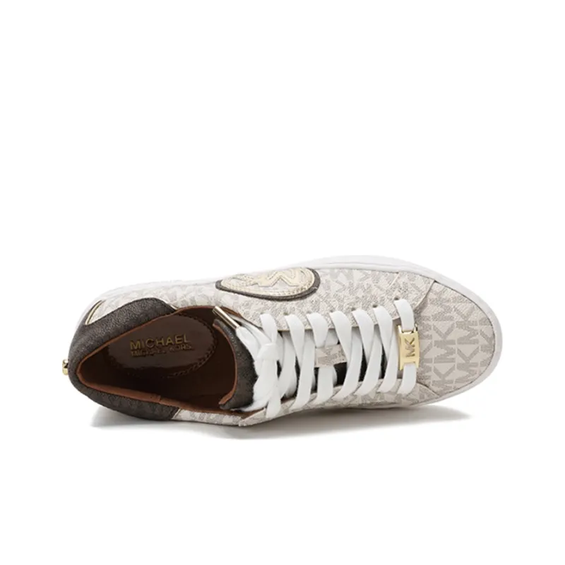 MICHAEL KORS Stylish Skateboarding Shoes Women's Vanilla-4
