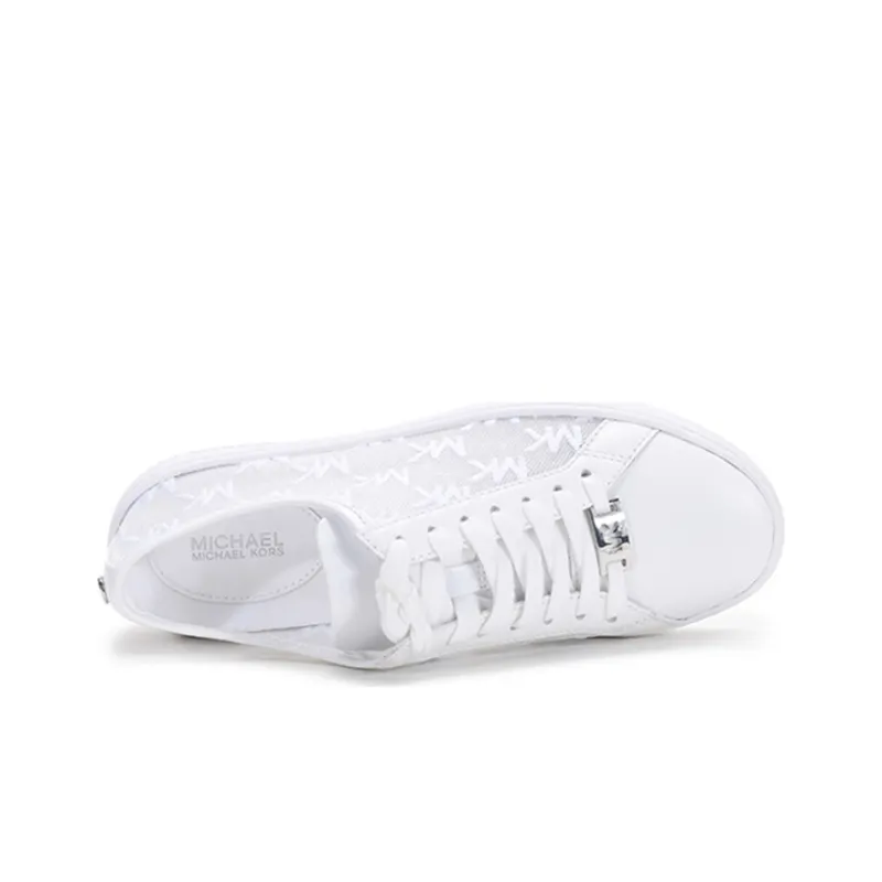 MICHAEL KORS Low Top Stylish Skateboarding Shoes Women's Optical White-4