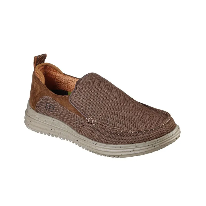 Skechers Proven Cushioned Anti-Slip And Wear-Resistant Lightweight Low-Top Casual Shoes Men's Brown-2