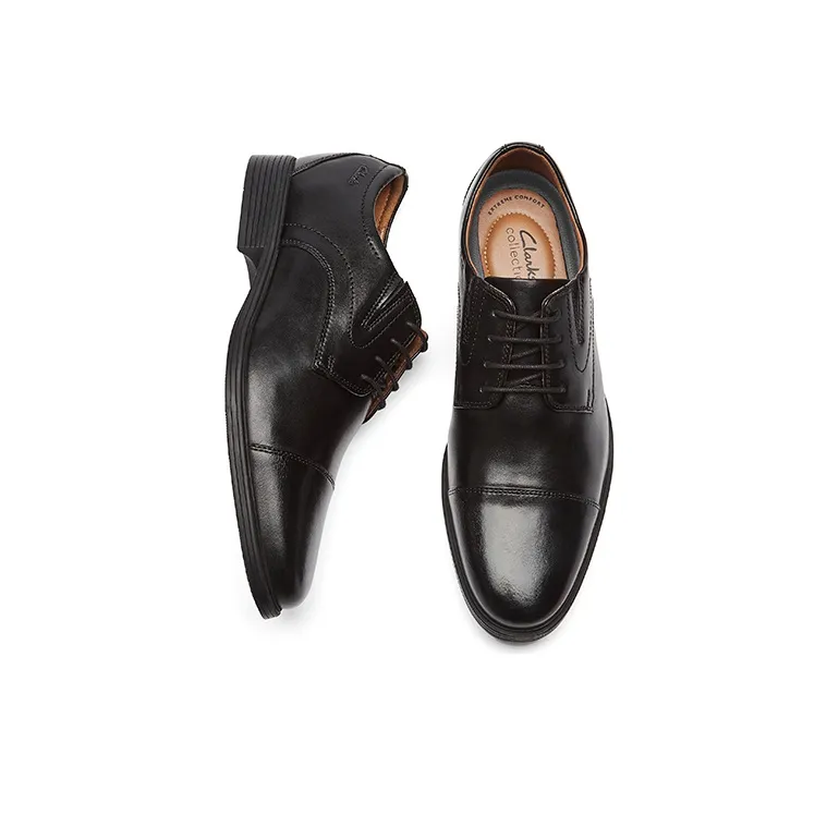 Clarks Dress Shoes Men Low Top Black-4