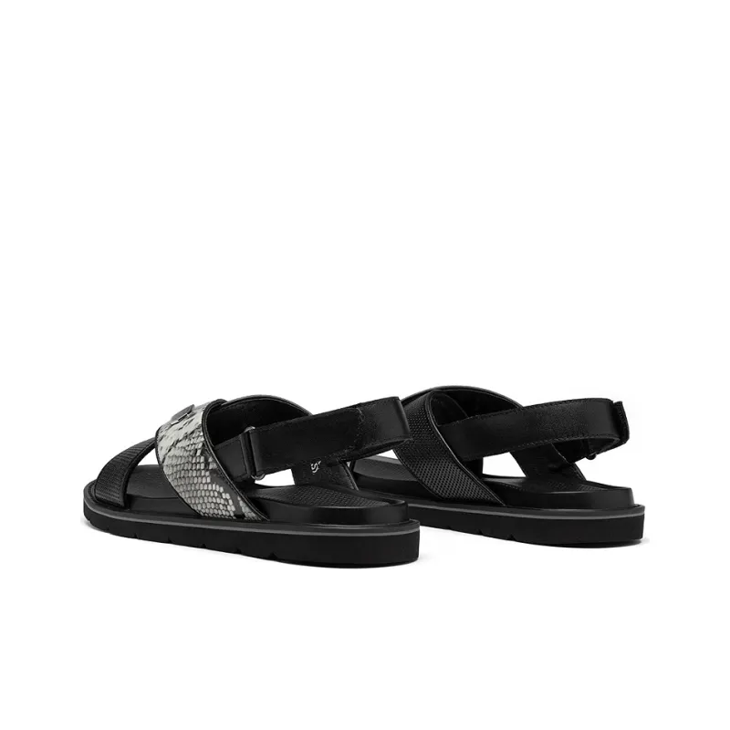 ROBERTA DI CAMERINO Strap Sandals Men's Black White-3