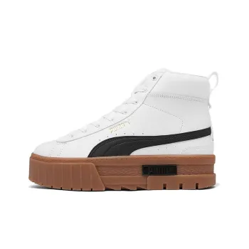 PUMA Mayze Mid High-Top Skateboard Shoes Women's White Black