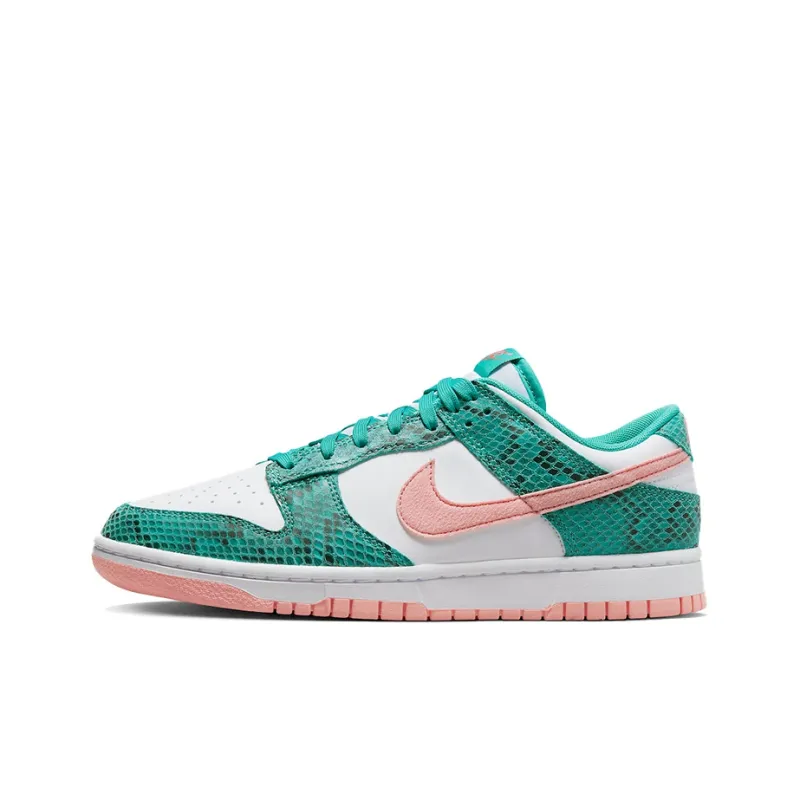 Nike Dunk Low Snakeskin Washed Teal Bleached Coral-0