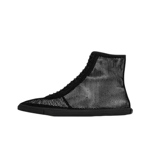 SAINT LAURENT Skateboard Shoes Women's High-Top Black