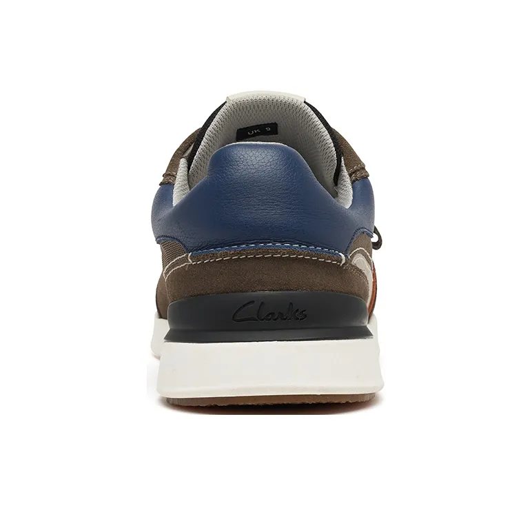 Clarks Low Top Casual Shoes Men's Dark Gray Multicolor-2