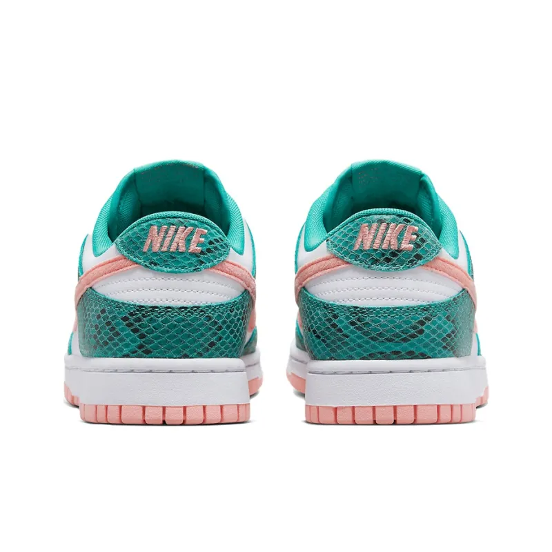 Nike Dunk Low Snakeskin Washed Teal Bleached Coral-4