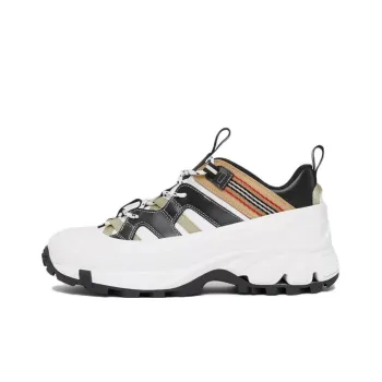 Burberry Arthur Low-Top Casual Shoes Men's White Brown
