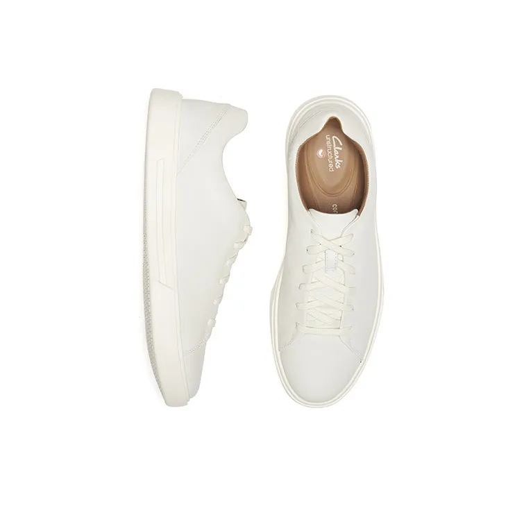 Clarks Stylish Skateboarding Shoes Men's White-3