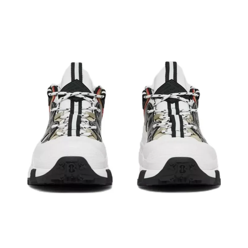 Burberry Arthur Low-Top Casual Shoes Men's White Brown-2