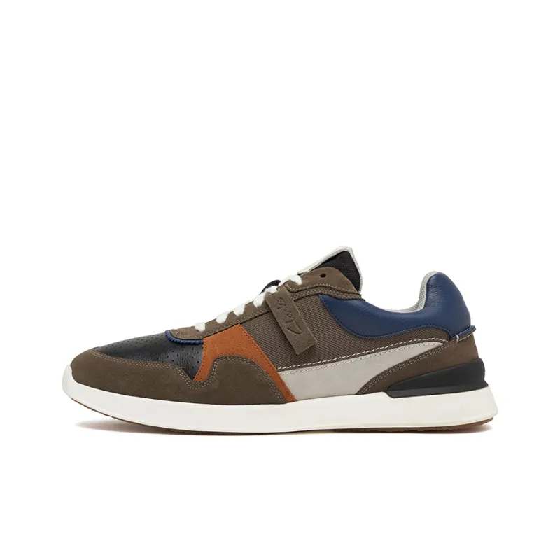 Clarks Low Top Casual Shoes Men's Dark Gray Multicolor-0