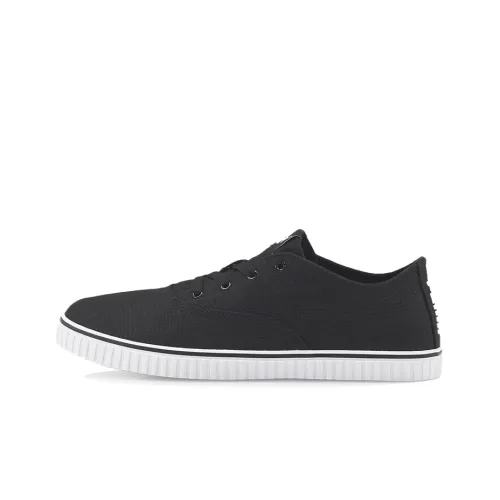 PUMA Ever Tekkie Skateboard Shoes Unisex Low-Top Black/White