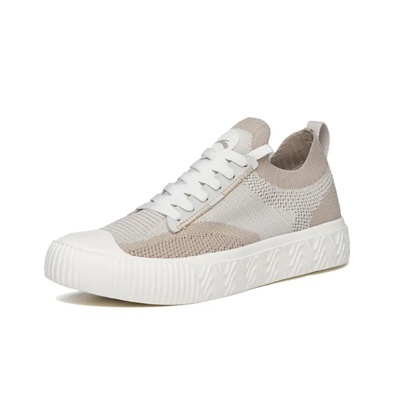 Anta Life Collection Slip Resistant, Abrasion Resistant, Breathable, Lightweight Low Top Casual Shoes Men's Gray White-1