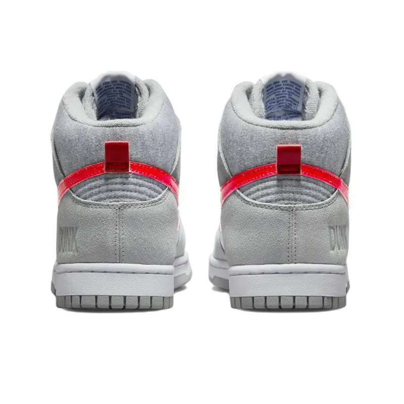 Nike Dunk High Light Smoke Grey Gym Red-4