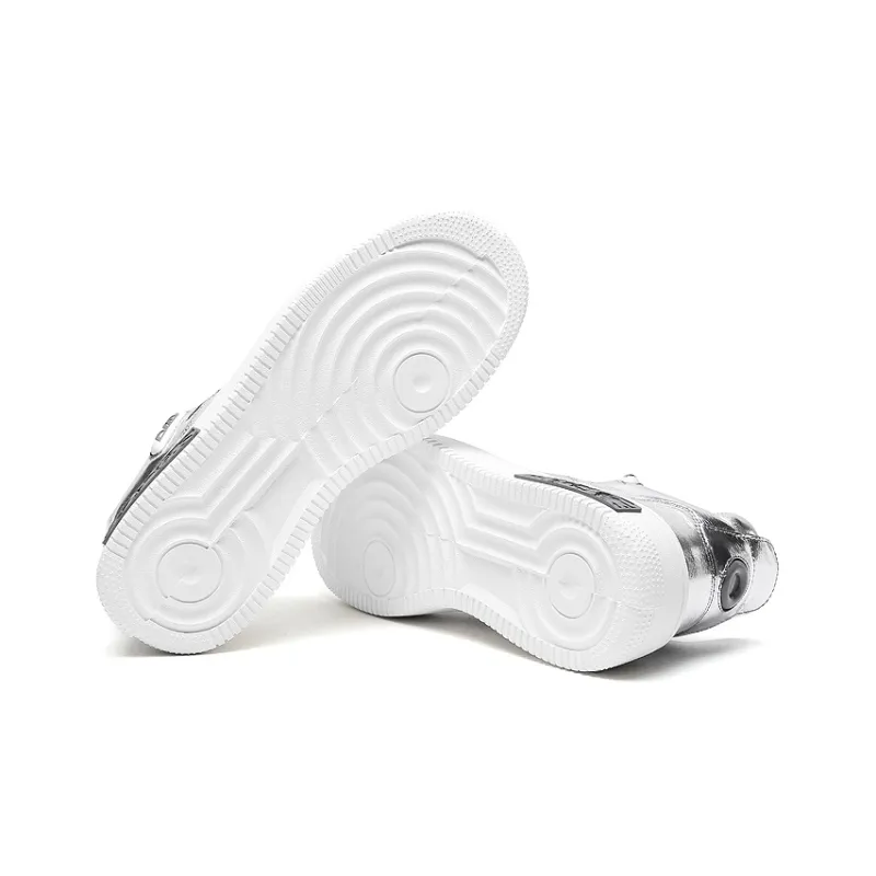 Anthony Miles Skateboard Shoes Men Low Top Silver-4