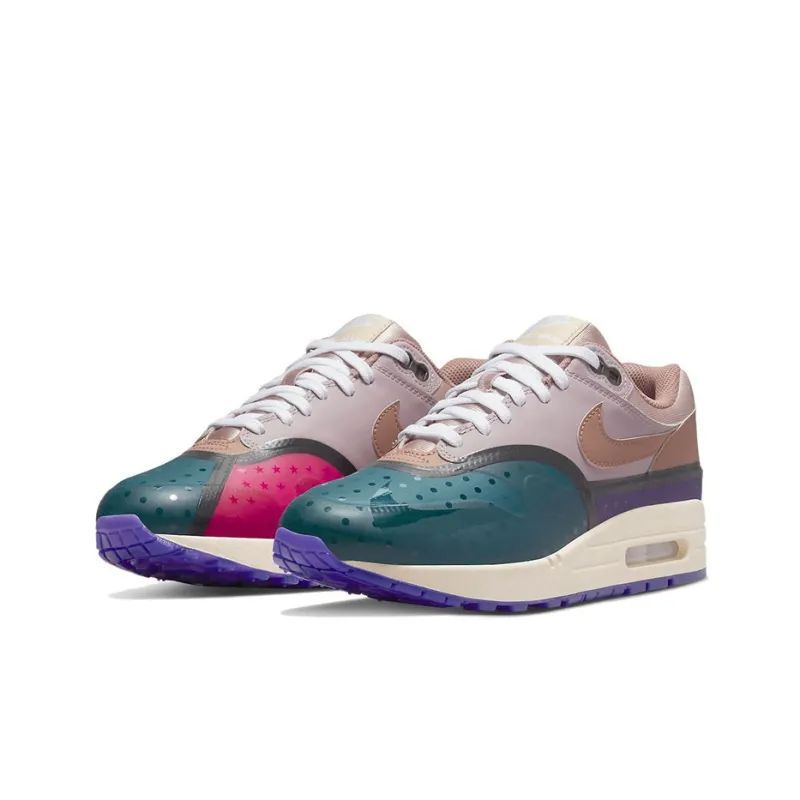 Nike Air Max 1 Premium Plum Fog Fossil Rose Women's-2