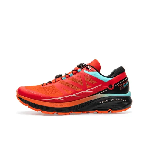 KAILAS FUGA Running Shoes Men Low-Top Fire Tangerine Red/Flame Red