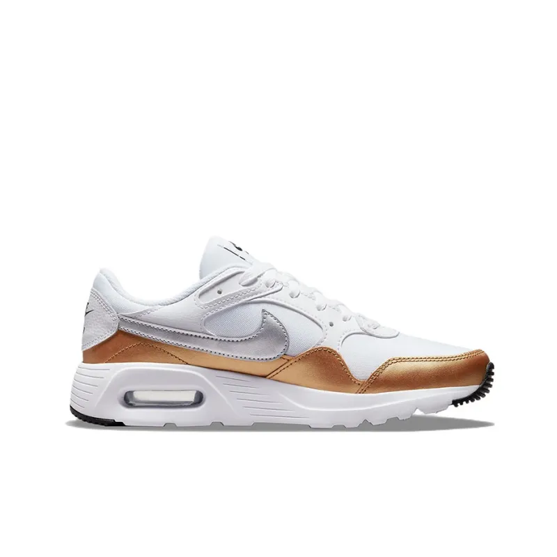 Nike Air Max Sc White Metallic Gold Black Metallic Silver Women's-1