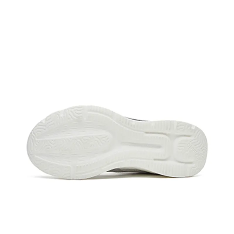 Erke Breathable Low Top Running Shoes Women's White Gold-3