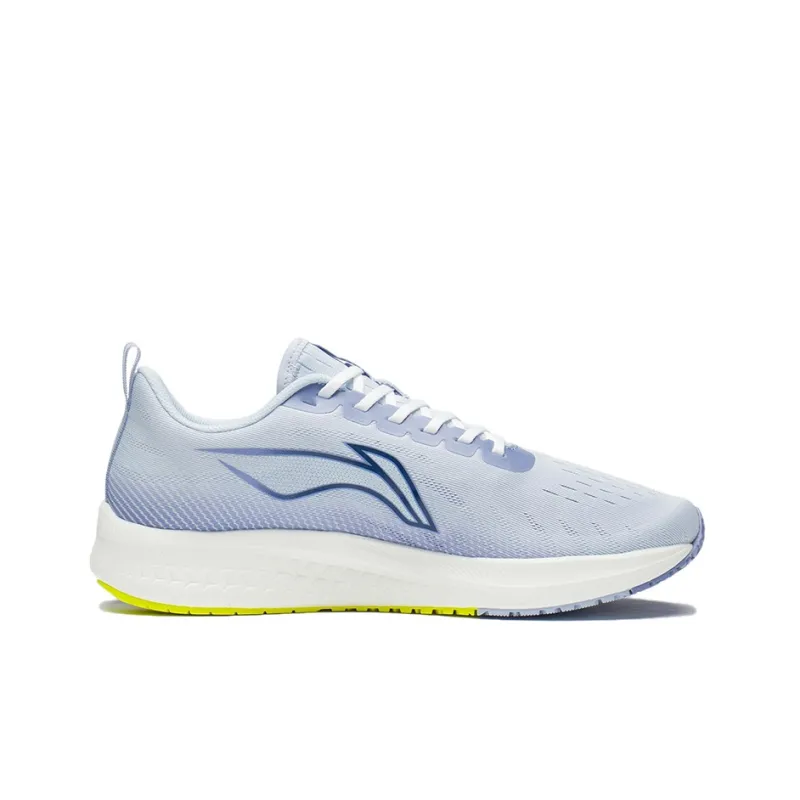 LiNing Red Hare 5 Cushioned Slip Resistant Abrasion Resistant Low Top Running Shoes White Purple-1