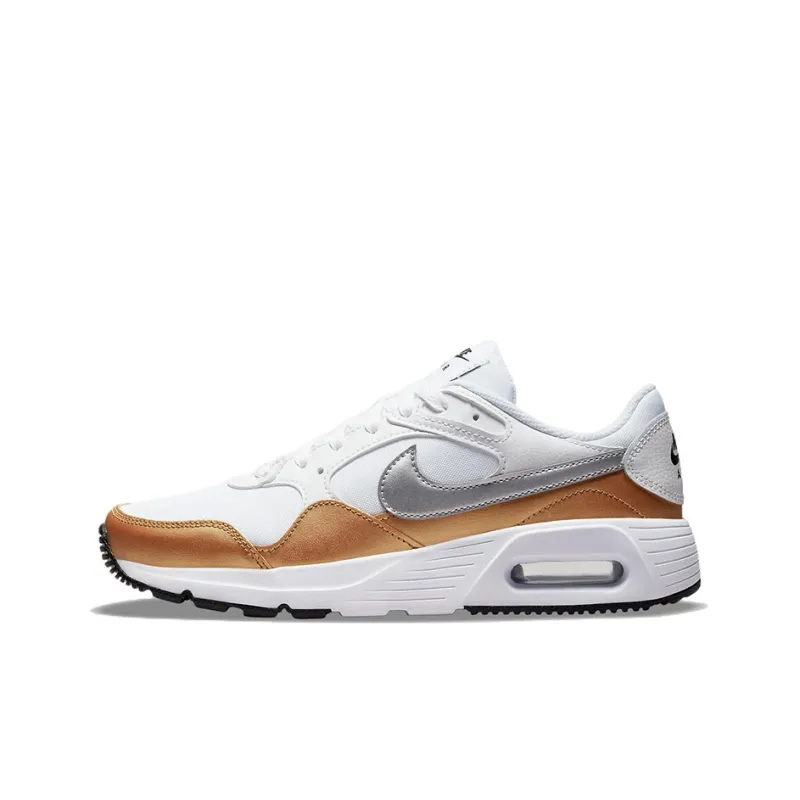 Nike Air Max Sc White Metallic Gold Black Metallic Silver Women's-0