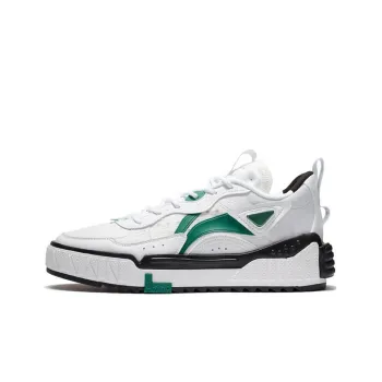 LiNing New Journey Low Top Skateboard Shoes Men's White Green