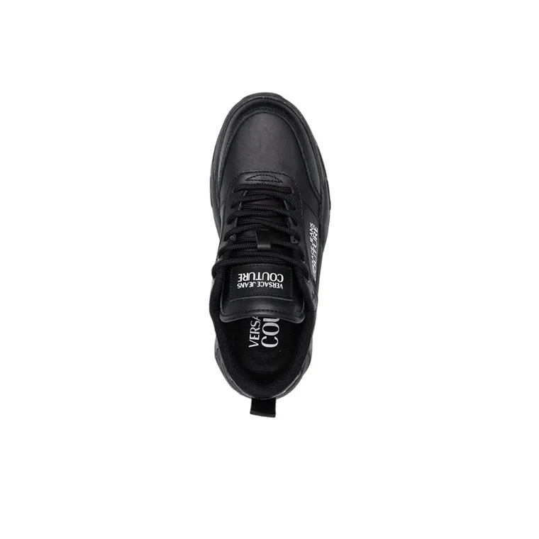 VERSACE Jeans Couture Low Top Casual Shoes Women's Black-4