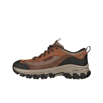 Skechers Respected Running Shoes Men Low-Top Black/Brown Color
