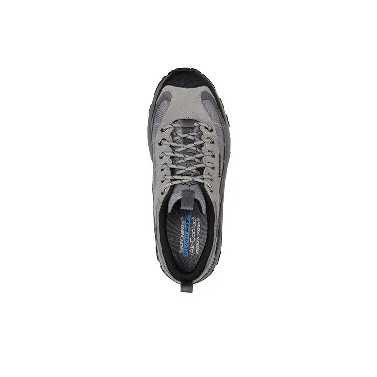 Skechers Respected Running Shoes Men Low-Top Black/Gray-3