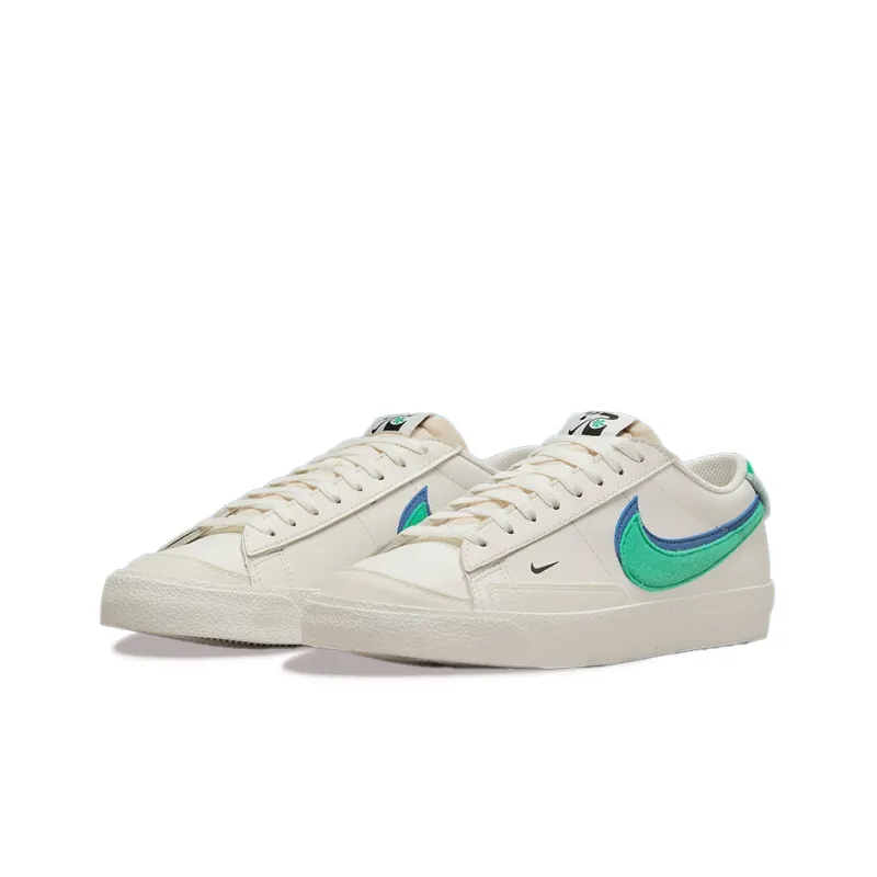 Nike Blazer Low 72 Double Swoosh Sail Green Blue-2