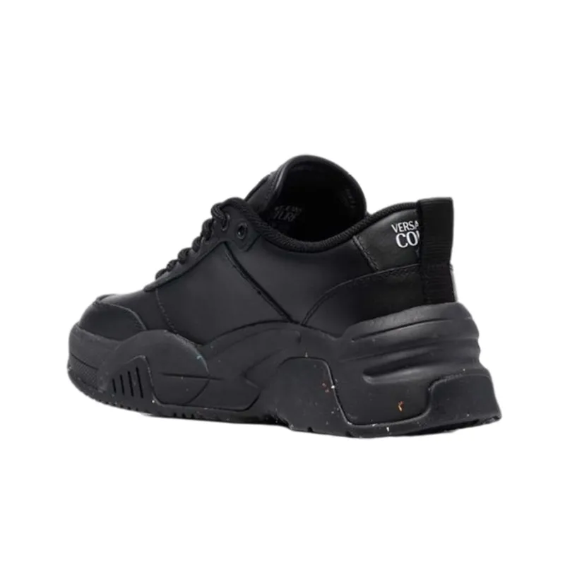 VERSACE Jeans Couture Low Top Casual Shoes Women's Black-3