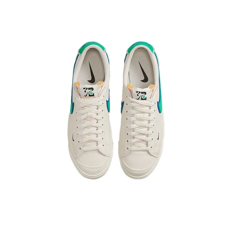Nike Blazer Low 72 Double Swoosh Sail Green Blue-3