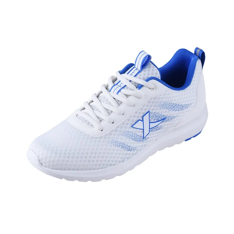 XTEP Durable Breathable Low-Top Running Shoes Men's White Blue-1