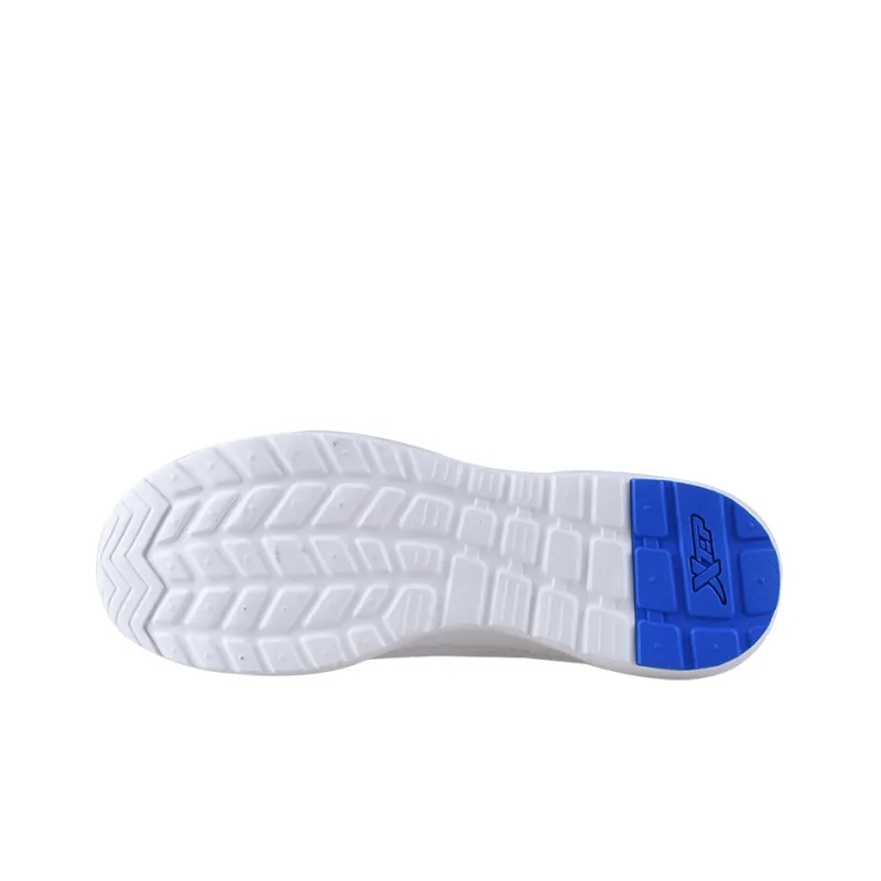 XTEP Durable Breathable Low-Top Running Shoes Men's White Blue-4