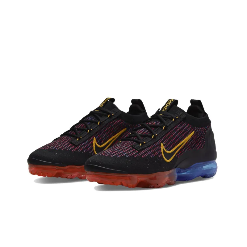 Nike Air VaporMax 2021 Fk Black Photo Blue Crimson Gold-2