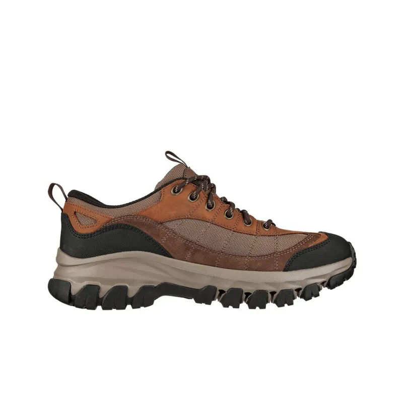 Skechers Respected Running Shoes Men Low-Top Black/Brown Color-1