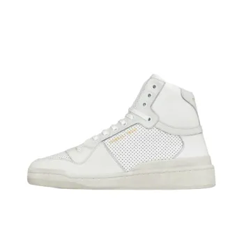 SAINT LAURENT SL24 Mid Top Lace Up Sneakers