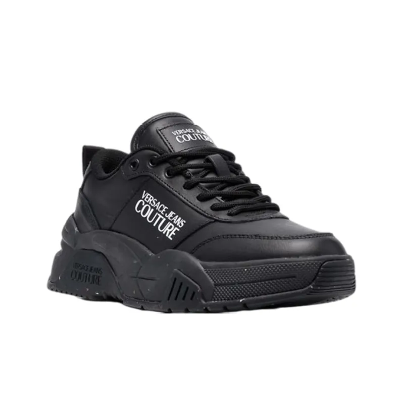 VERSACE Jeans Couture Low Top Casual Shoes Women's Black-2