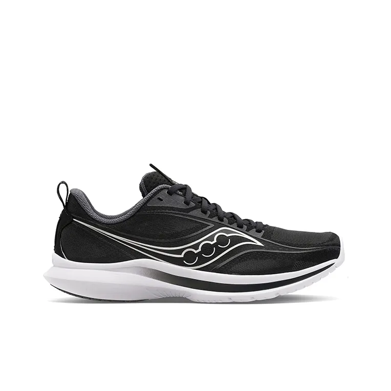 Saucony Cushioning Abrasion Resistant Breathable Low Top Training Running Shoes Men's Black Silver-1