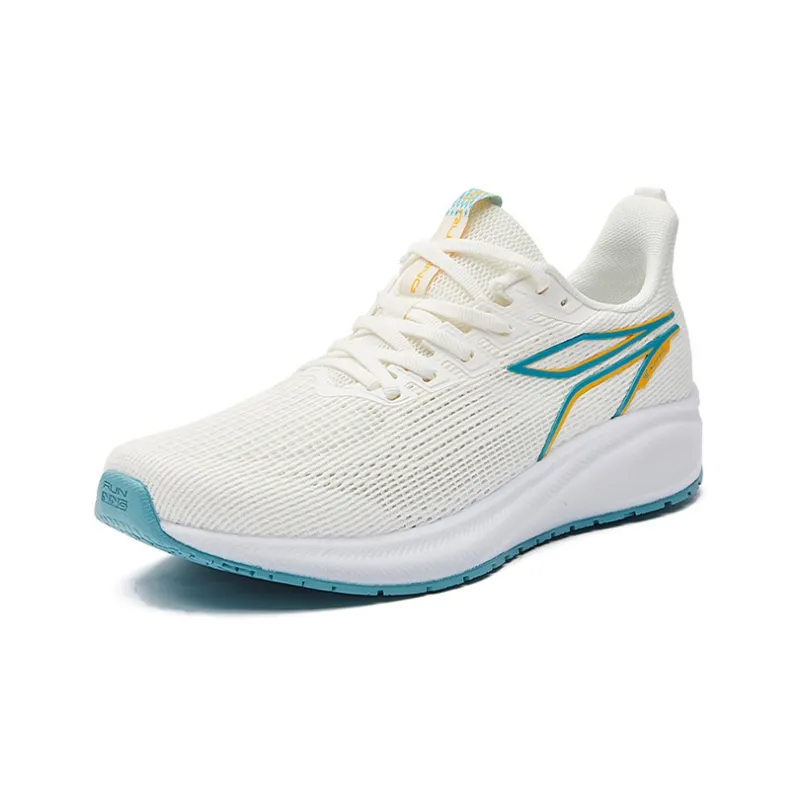 361° Breathable Wear-Resistant Slip-Resistant Low-Top Running Shoes Men's White Green-2