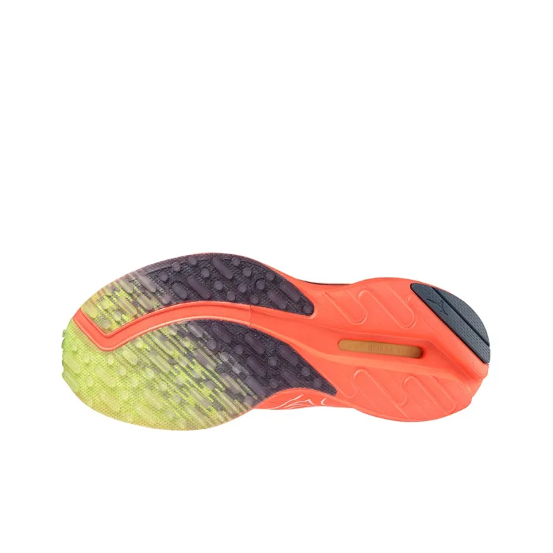 Mizuno Wave Rider Neo 2 Cushioning Anti Slip And Wear Resistant Breathable Rebound Low Top Running Shoes Women's Orange-4