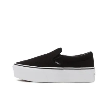 Vans Rib Knit Slip On Stackform 'Black White'