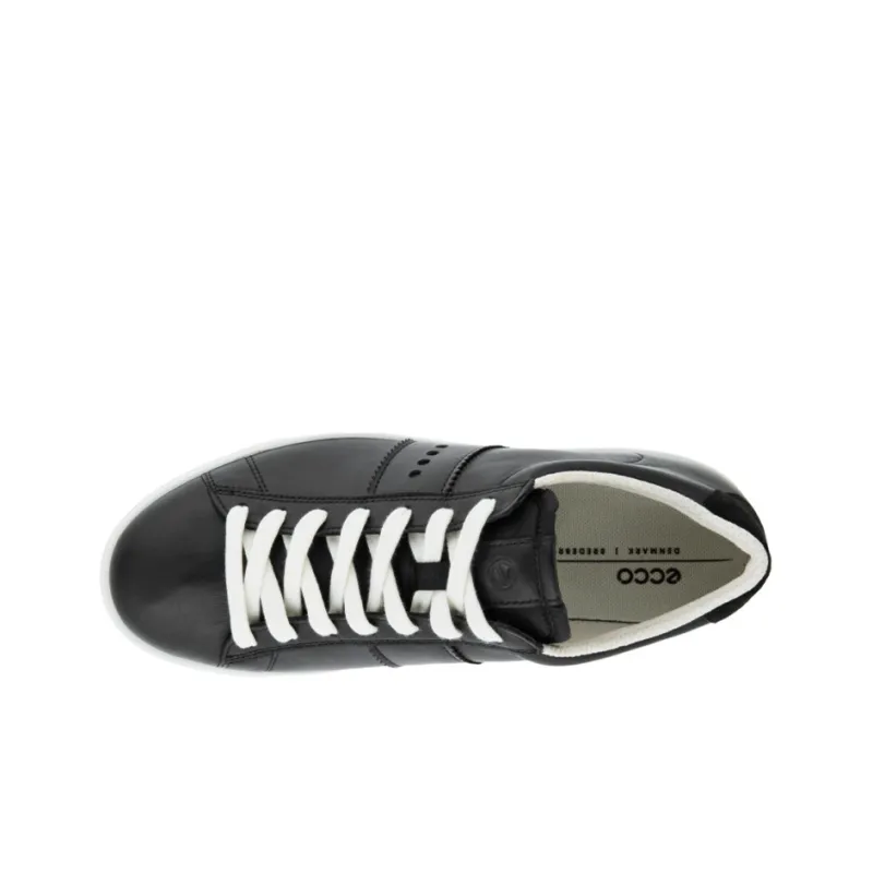 Ecco Street Light Series Stylish Skateboarding Shoes Women's Black-3
