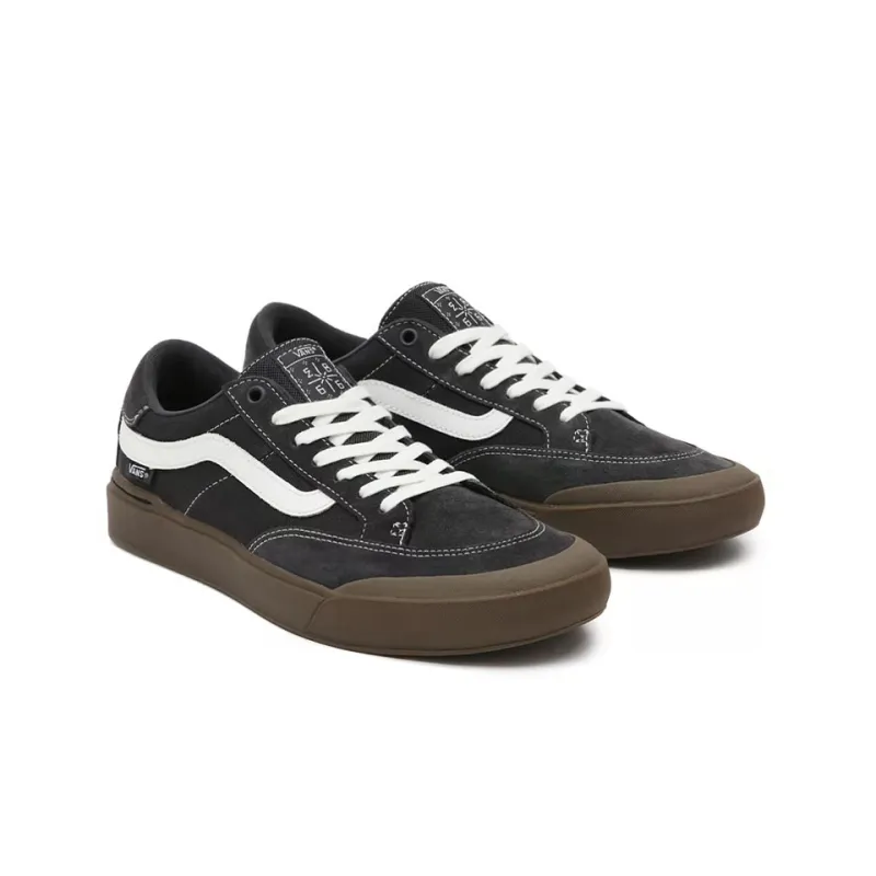 Vans Berle Low Tops Casual Skateboarding Shoes Unisex Black Brown-2