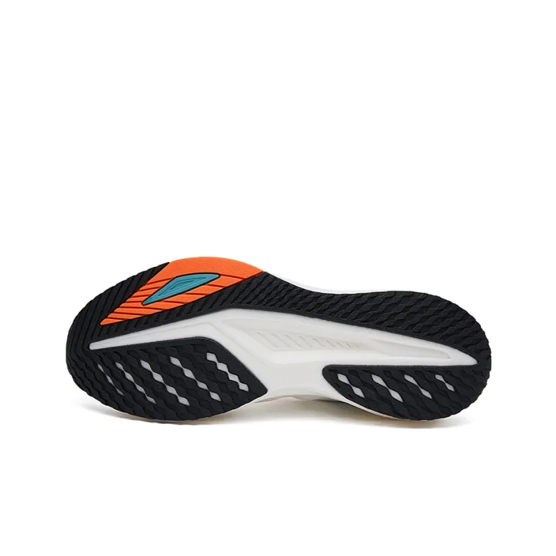 361° Slip Resistant And Breathable Low Top Running Shoes Men's White Green-4