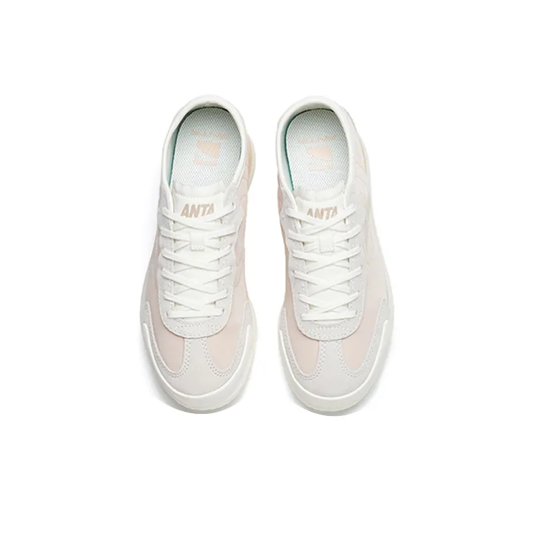 Anta Life Collection Cushioned Anti-Slip And Wear-Resistant Lightweight Low-Top Casual Shoes Women's Wheat Pink-3