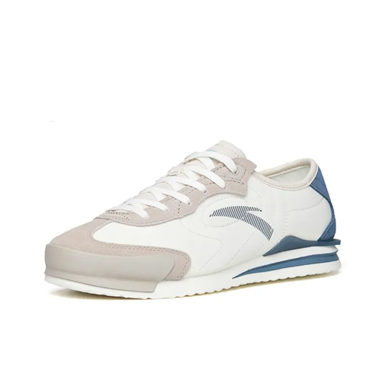 Anta Life Collection Low Top Sports Casual Shoes Men's White Gray Blue-2