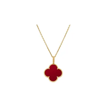 Van Cleef & Arpels Alhambra Four Leaf Lucky Series 18k Necklaces Women's