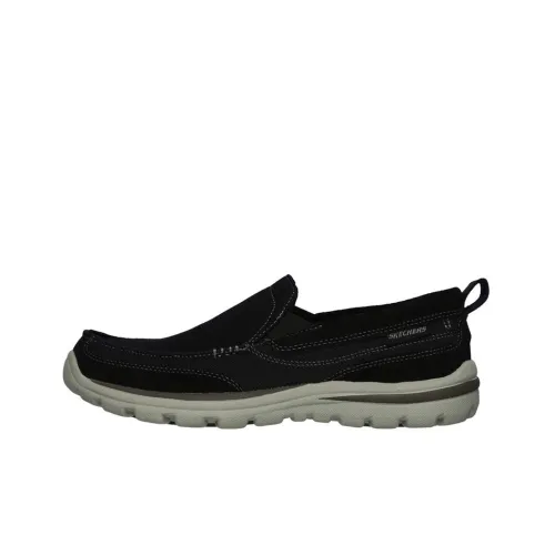 Skechers Relaxed Fit Casual Shoes Men Low Top Black